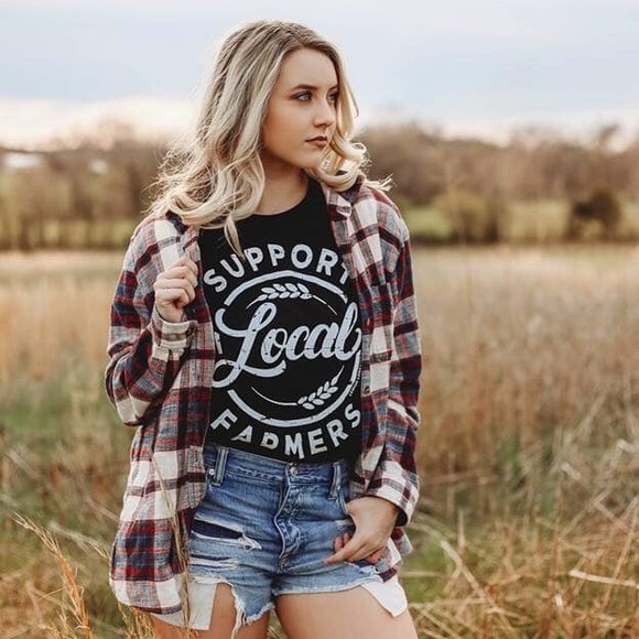 | Support Local Farmers Crew Tee - Picture 3 of 5